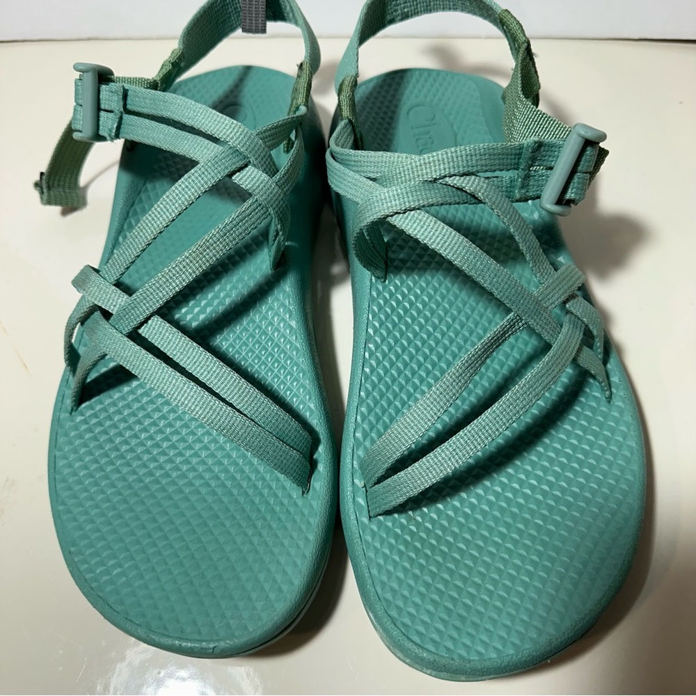 Chaco womens sandal size 6 teal strappy - Picture 4 of 9